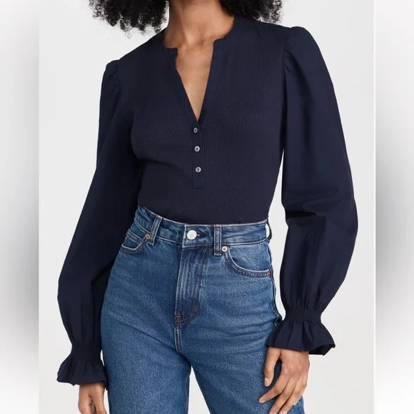 Cinq a Sept Gianna Coral Pink Blouse with Button Detail | Small - Picture 5 of 5